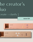The Creator's Duo incense sticks from hellolooshi.