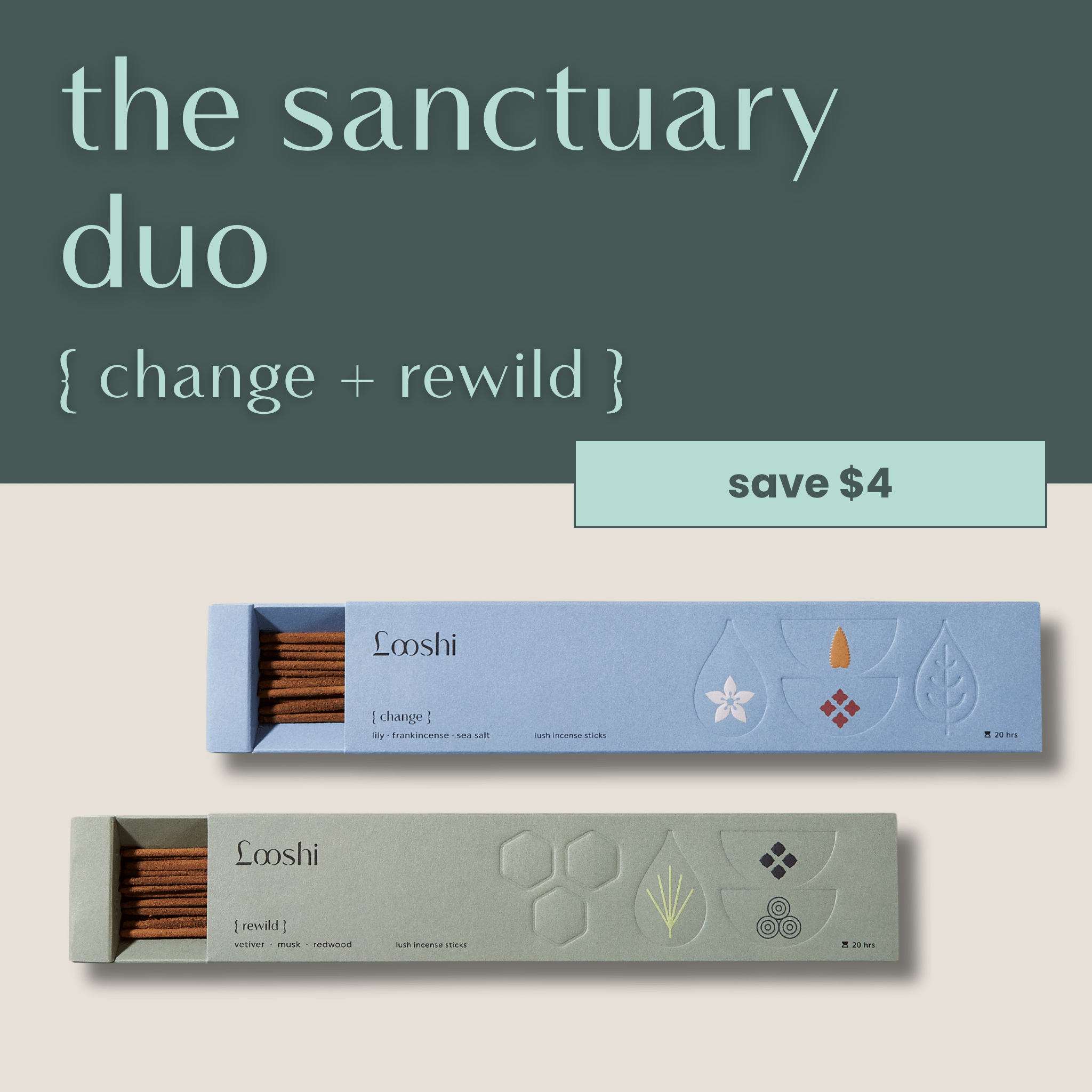 The Sanctuary Duo | Incense for Contemplation & Sacred Spaces | Looshi