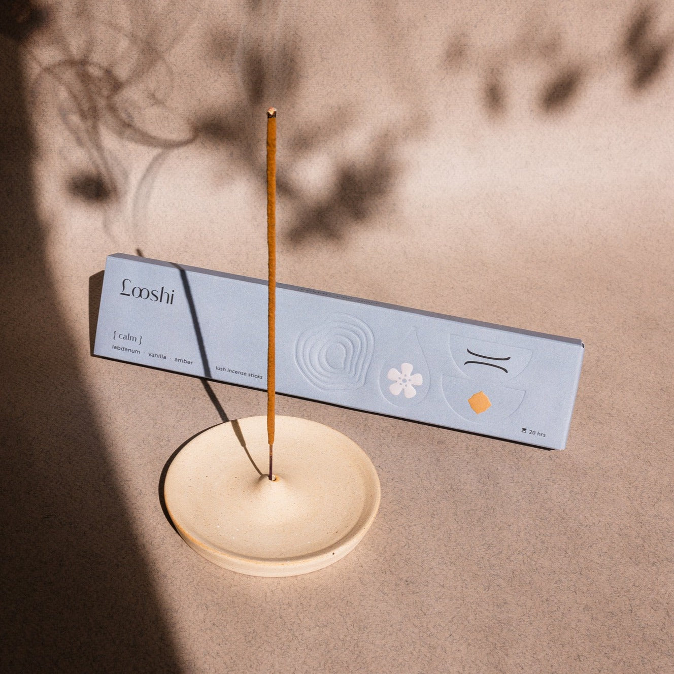 Circular sphere incense holder. Its circular shape is representative of the eternal death and rebirth cycle experienced by each inhabitant of planet Earth. The Circle holds the incense stick securely.