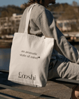 Mindful Tote Bag incense sticks from hellolooshi.