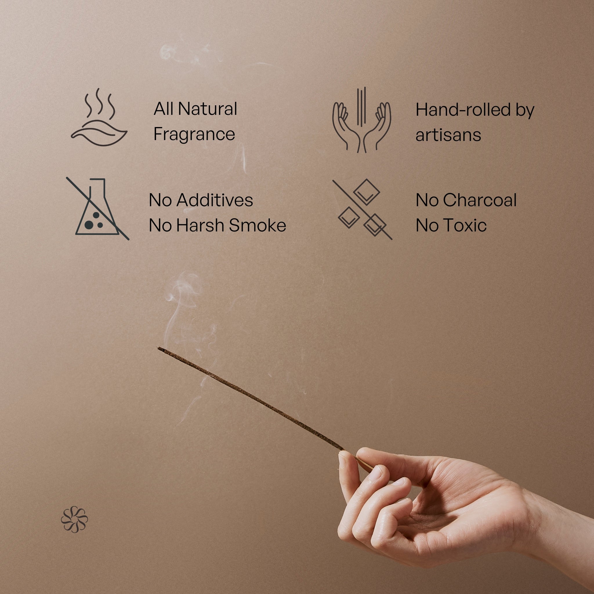 Clarify Natural Incense Sticks: Saffron, Jasmine & Sandalwood | Looshi