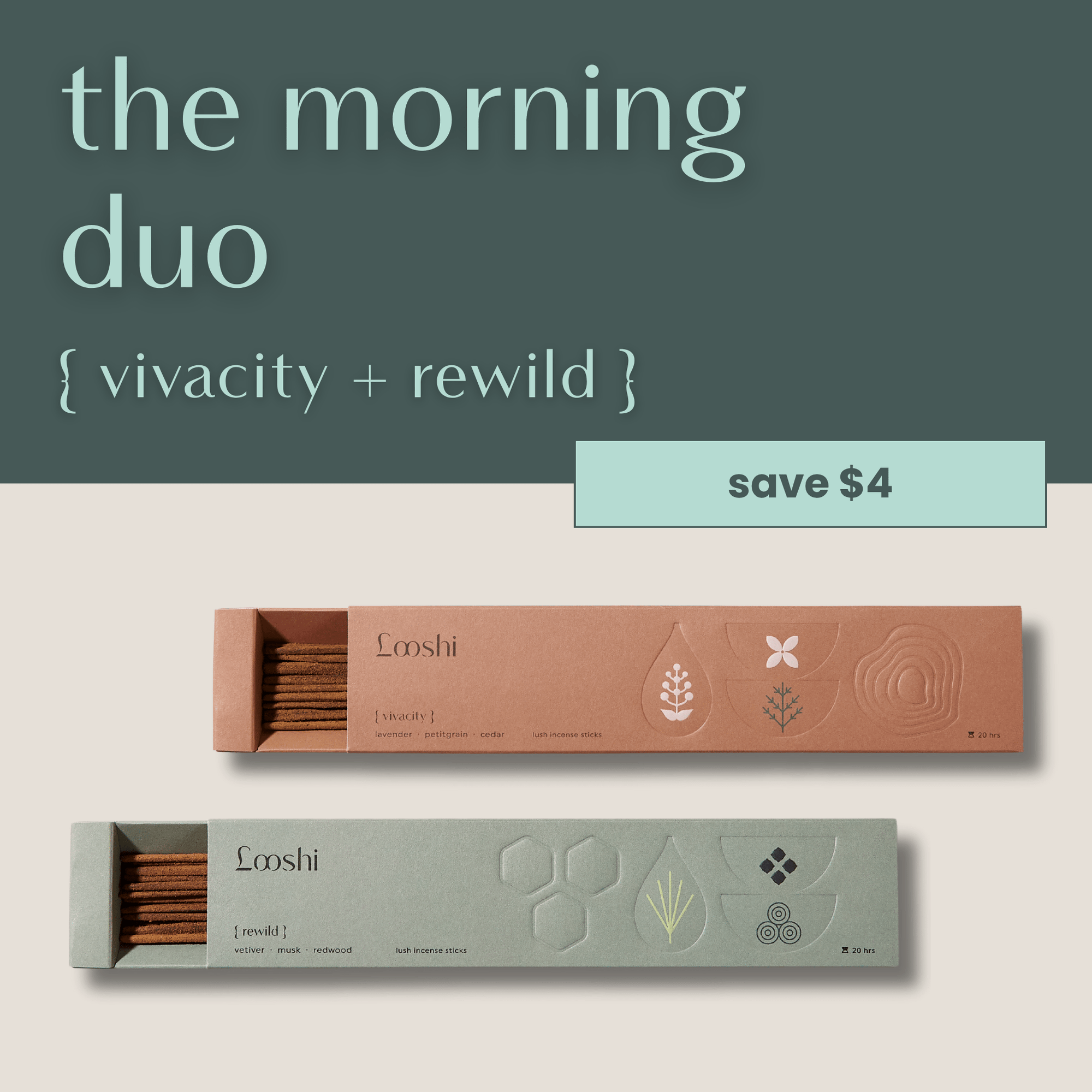 The Morning Duo incense sticks from hellolooshi.