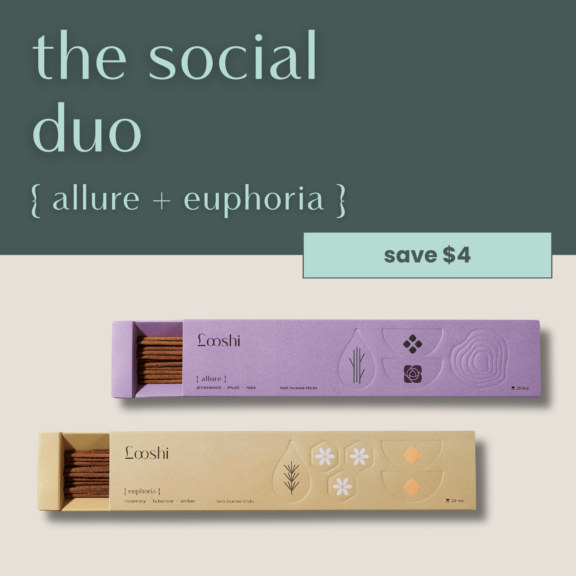 The Social Duo incense sticks from hellolooshi.