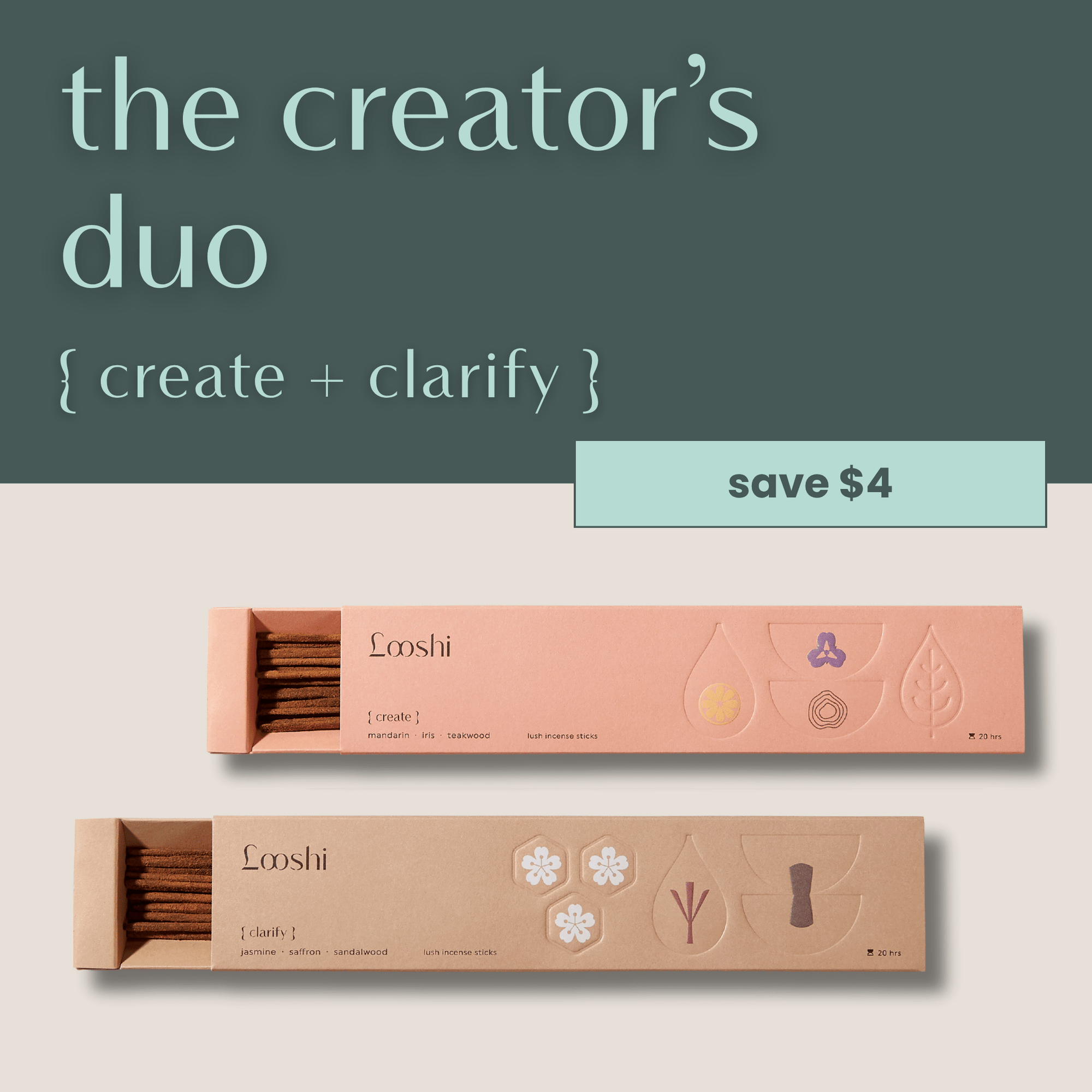 The Creator's Duo incense sticks from hellolooshi.