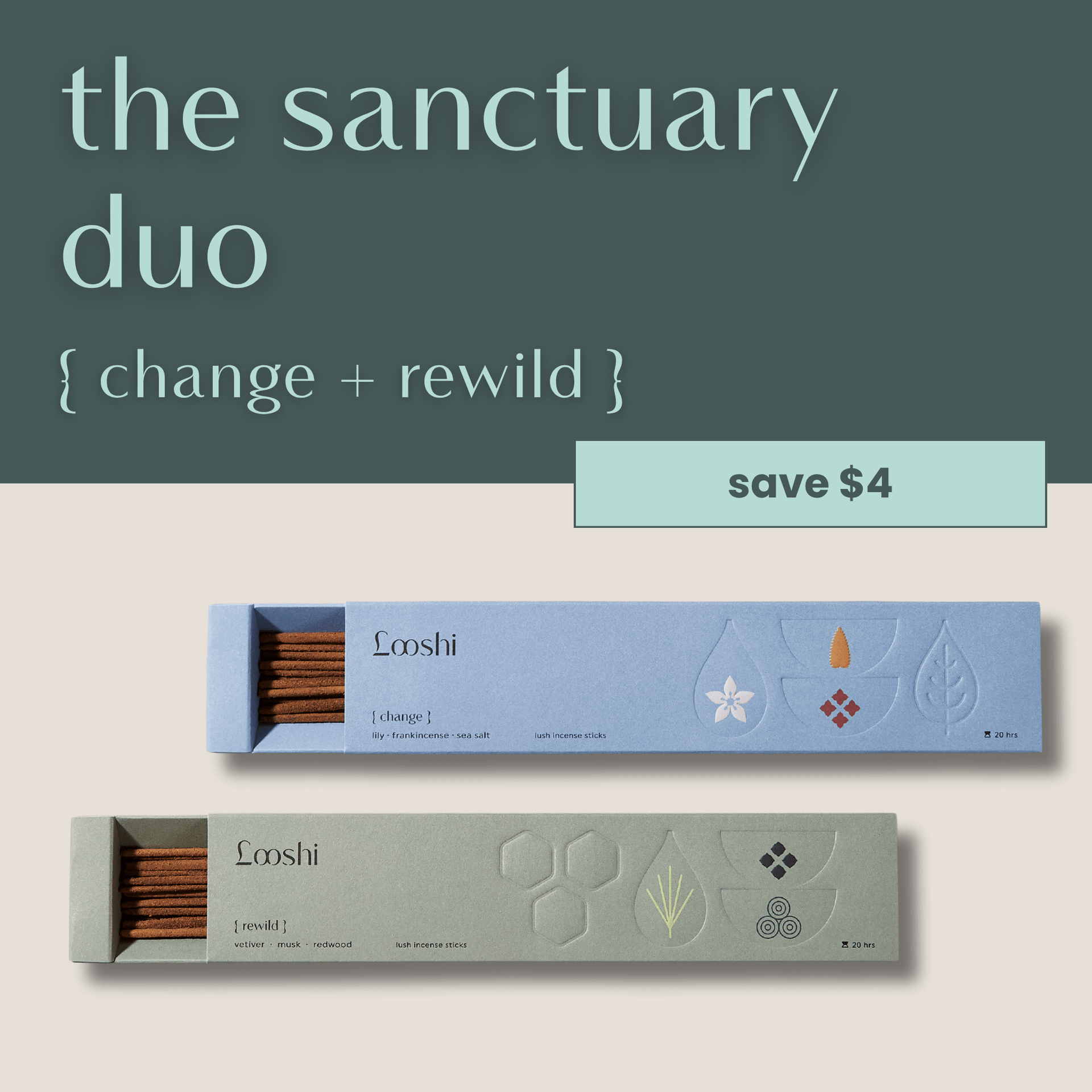 The Sanctuary Duo | Incense for Contemplation & Sacred Spaces | Looshi