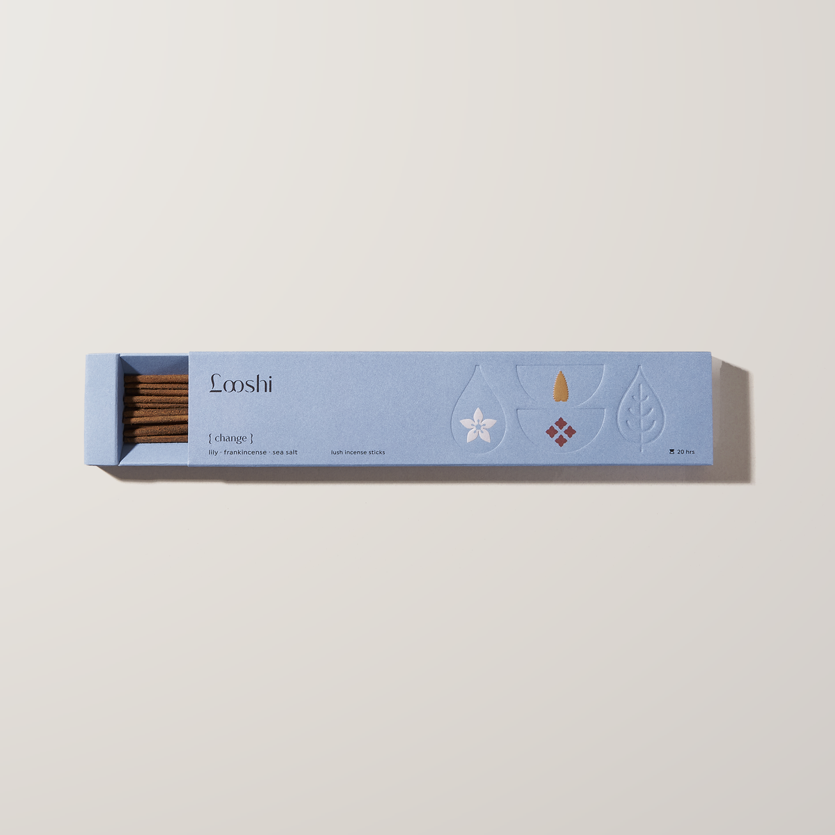 Change incense sticks, open box of 20