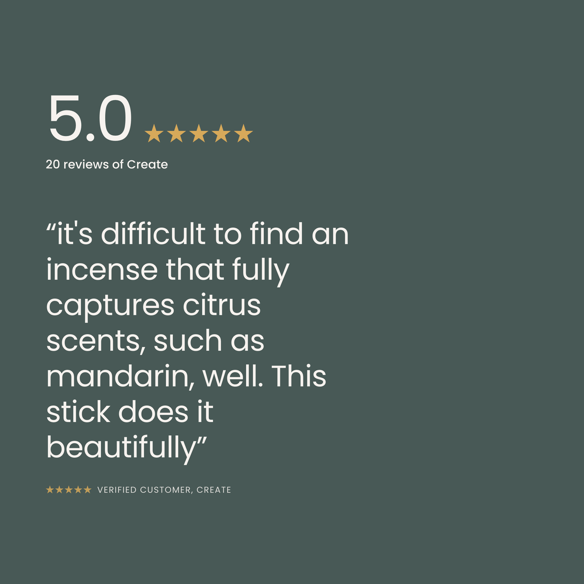 What verified customers say about Create