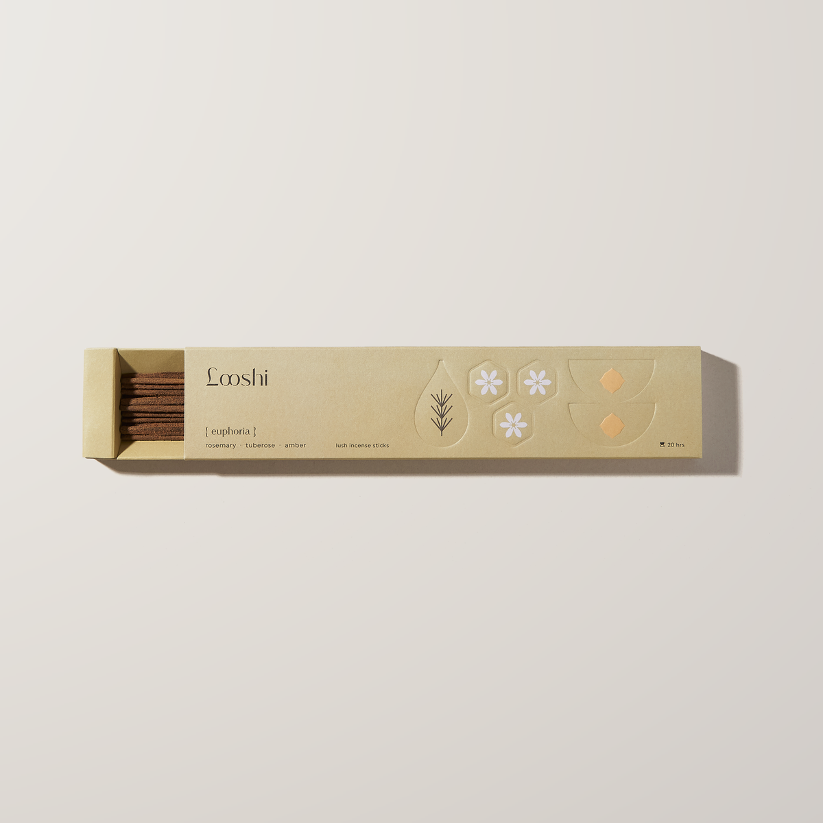 Euphoria incense sticks, open box of 20