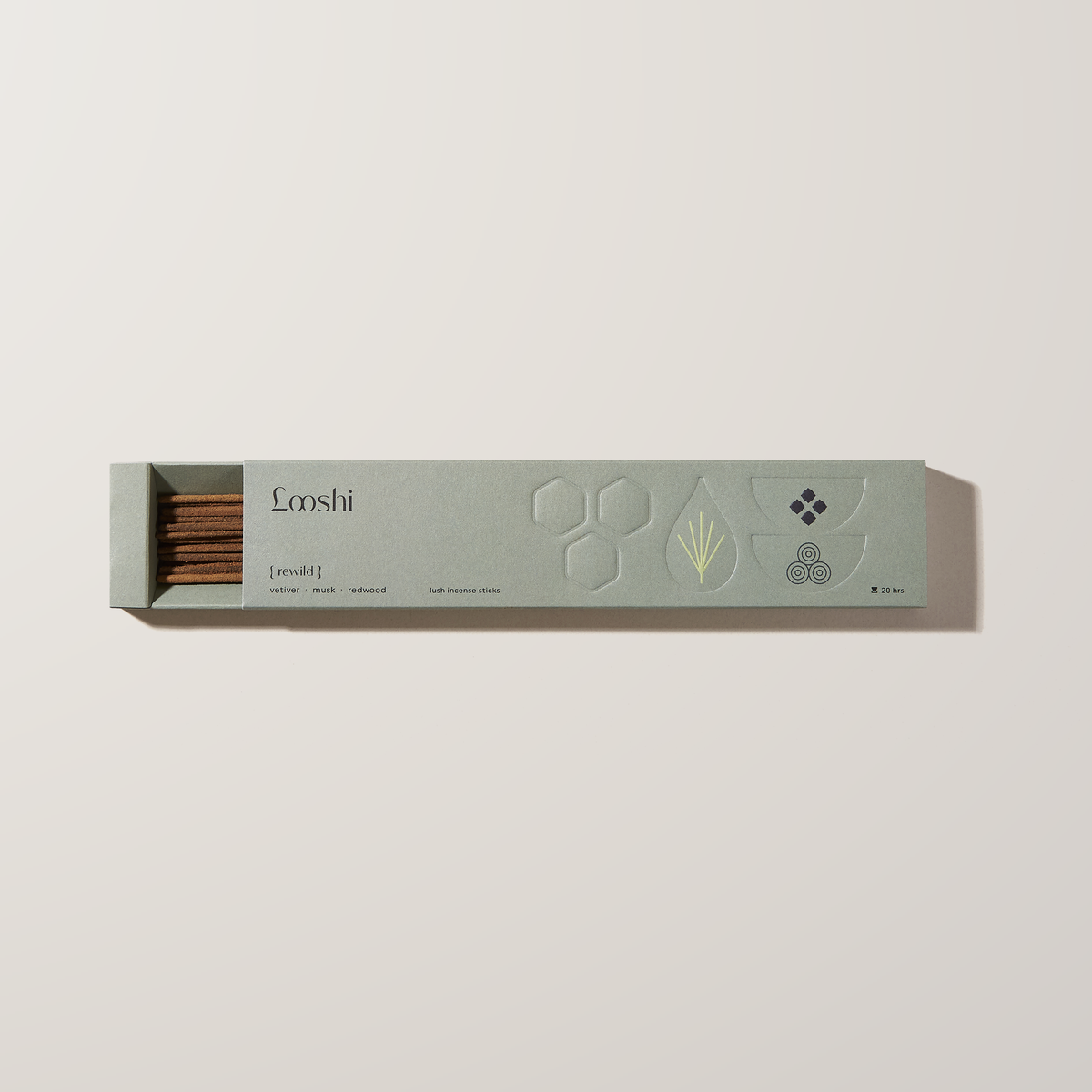 Rewild incense sticks, open box of 20
