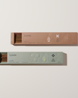 The Morning Duo: Vivacity and Rewild incense boxes