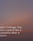 Light Change. Frankincense clears the room, like the first smoke of a ceremony.