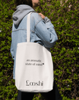 Mindful Tote Bag incense sticks from hellolooshi.